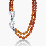 Polki Mustard Mala Necklace