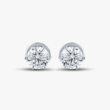 3.0 TCW Round Diamond Studs