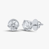 3.0 TCW Round Diamond Studs