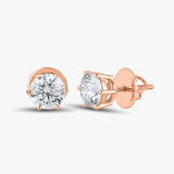 3.0 TCW Round Diamond Studs