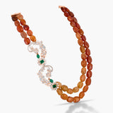 Polki Mustard Mala Necklace