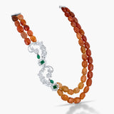 Polki Mustard Mala Necklace
