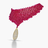 Ruby Diamond Drop Choker