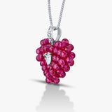 50 Pointer Heart and Ruby Heart Pendant