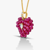 50 Pointer Heart and Ruby Heart Pendant