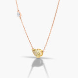 Yellow Pear Necklace