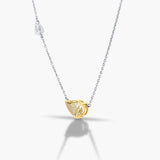 Yellow Pear Necklace