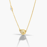Yellow Pear Necklace