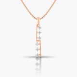 Staircase Diamond Bar Pendant