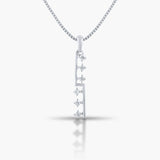Staircase Diamond Bar Pendant