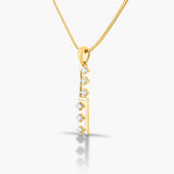 Staircase Diamond Bar Pendant