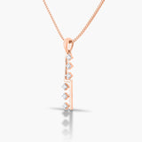 Staircase Diamond Bar Pendant