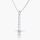 Staircase Diamond Bar Pendant