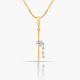 Initial H Vertical Bar Pendant