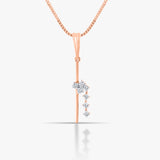 Initial H Vertical Bar Pendant
