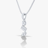 Abstract Geometric Drop Pendant