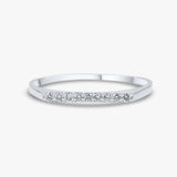 Tapered Diamond Line Band