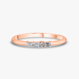 Triple Baguette Spark Ring