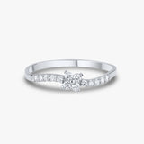  Floral Cluster Gold Ring