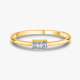 Bold Baguette Bar Ring