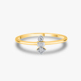 Trio Charm Geometric Ring