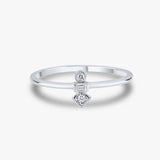 Trio Charm Geometric Ring
