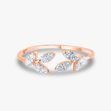 Floral Cluster Diamond Ring