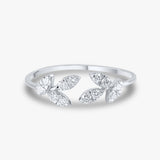 Floral Cluster Diamond Ring