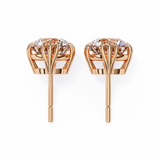 Trinity 4 Prong Round Diamond Studs