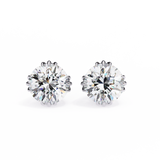 Trinity 4 Prong Round Diamond Studs