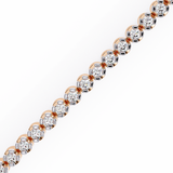 Sleek Round diamond Tennis Bracelet
