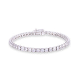 6.31 TCW Round Diamond White Gold Tennis Bracelet