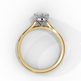 Pear Solitaire Ring
