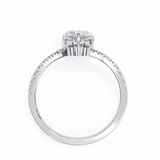 1.50 cts Pear with Side Diamonds Ring