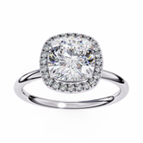 Halo 1.80 ct Cushion Diamond Ring