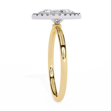 Halo 0.82 ct Marquise Diamond Ring