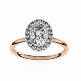 Halo 1.10 ct Oval Diamond Ring