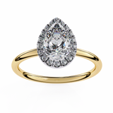 Halo 1.2 ct Pear Diamond Ring