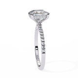 Hidden Halo 2.28 ct with Side Diamond Ring