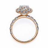 2.40 ct Round Diamond and Twisted Band