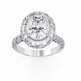 2.40 ct Round Diamond and Twisted Band