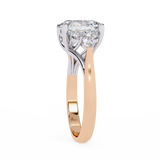 2.00 ct Oval and Round Diamond Ring