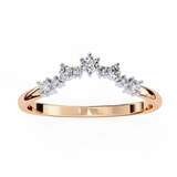 Curved Diamond Ring