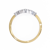 Curved Diamond Ring