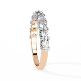 Round Brilliant Wedding Band