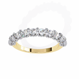 Round Brilliant Wedding Band