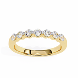 0.52 TCW Round Half Eternity Band