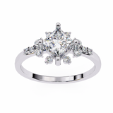 Princess Round Diamond Ring