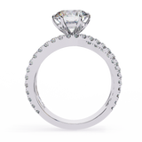 80 - Pointers With Side Round Diamond Ring