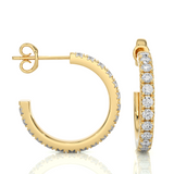 In and Out Small Diamond Hoops